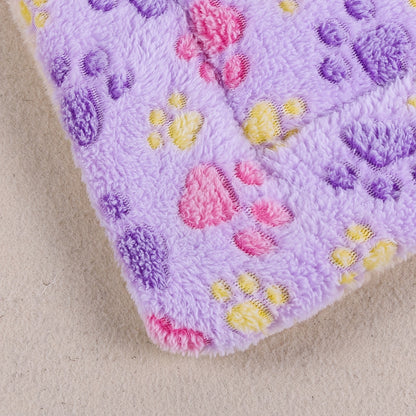 Dog Claw Love Printing Pattern Pet Nest Mat Four Seasons Universal Cat and Dog Floor Mat Comfortable and Pet Blanket 1pc