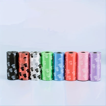 [Poop Bags For Dog Walking] 8 Rolls Pet Poop Bags For Dog & Cat, Dog Poop Bag For Outdoor Walking, Pet Supplies