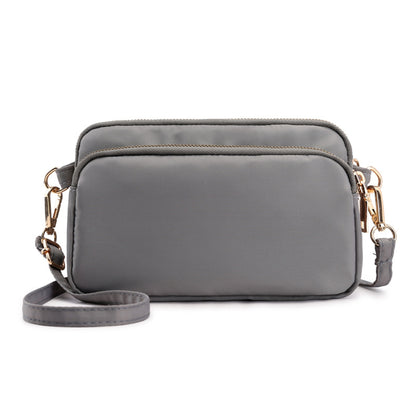 Women'Small Crossbody Bag Fashionable Three-Layer Zip Up Shoulder Purses for Daily Use Travel and Commuting