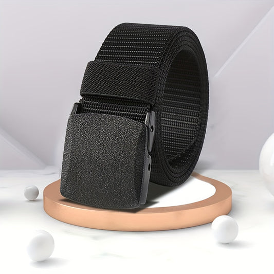 [Nylon Waistband] Nylon Waistband for Both Men and Women, Non-metallic Buckle for Anti Allergy, Youth Outdoor Leisure and Outdoor Waistband, Smooth Buckle, Nylon Waistband, Security Check Pants, Waistband for Trendy Sports