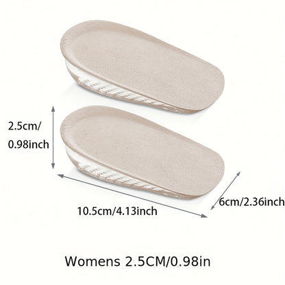 1pair Invisible Inner Raised Insole - Self-adhesive Soft Cushion for Men and Women