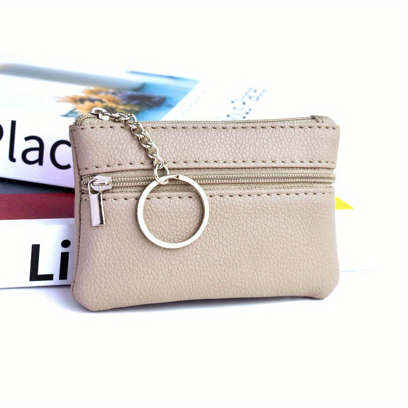 [Mini Coin Wallet] Small Wallet with Keychain - Mini Coin Purse That Holds Coins