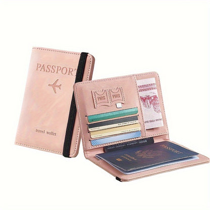 1pc RFID Passport Holder, Thin Passport Wallet, Surface, Multi Functional Wallet, Travel Passport Holder, Cute Card Holder
