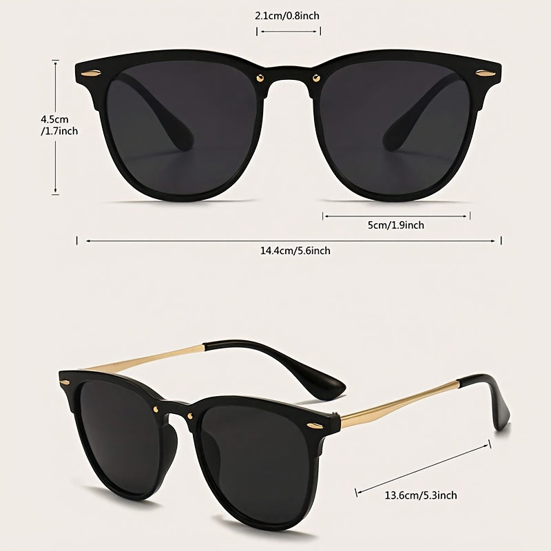 New Stylish Small Frame Round Semi-Metal Glasses for Men And Women, Trendy on Instagram