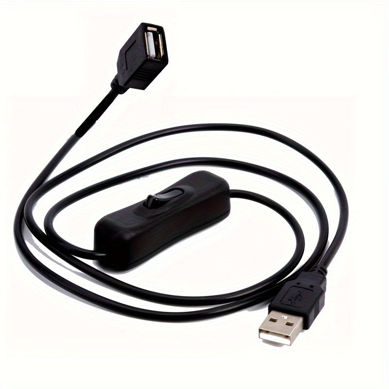 1m 3.28FT USB304 Switch Extension Cable 5V Male To Female Extension Cable With Switch For 5V USB Fan LED Strip Light Table Lamp Driving Recorder LED Light