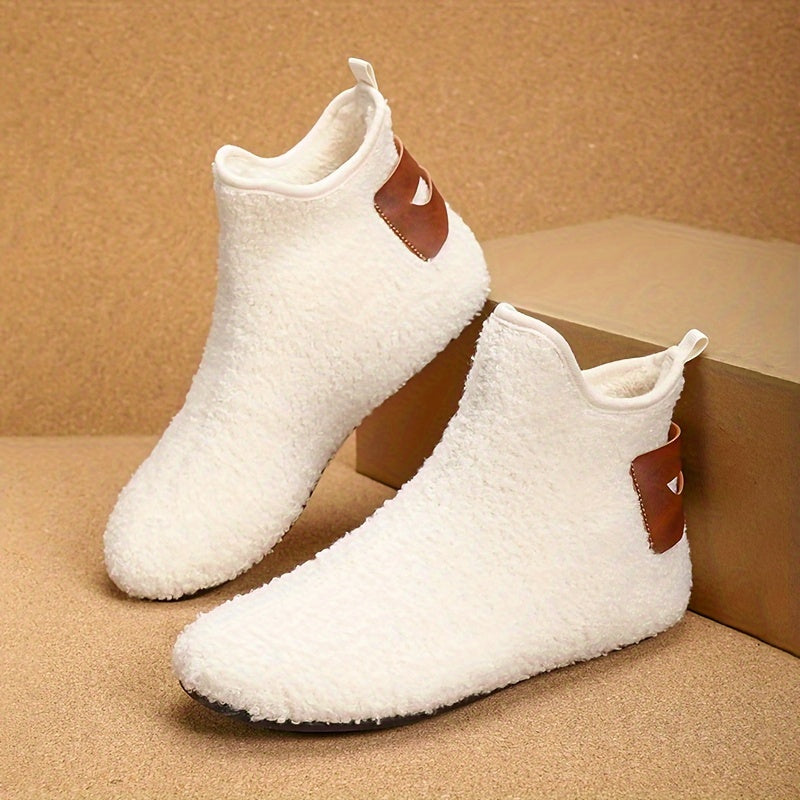 Men's Cozy Autumn/Winter Indoor Casual Slip-On Ankle Slippers with Anti-Slip Sole And Warm LiningSuitable for Men & Women