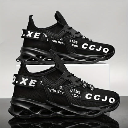 [Stylish Running Shoes] Lightweight Stylish Men's Plus-Size Casual Sports Shoes | Letter Pattern Design for Running
