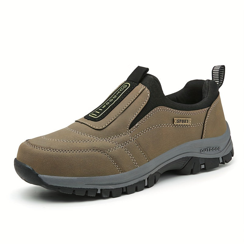 Men's Plus Size Loafers Flat Shoes Walking Shoes Slip-On All-Season Anti-Slip Comfortable Hiking Shoes