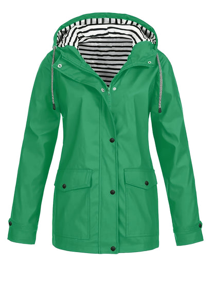 Women'S Hooded Long Sleeve Solid Color Casual Jacket | Fashionable and Versatile with and Pockets