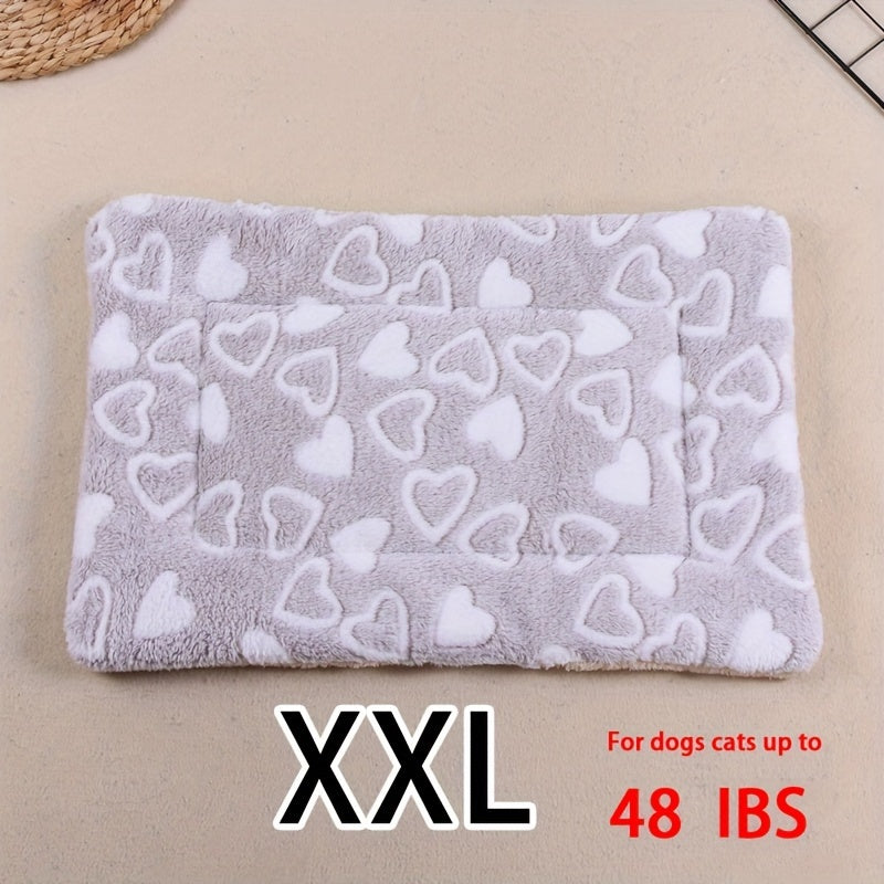 Dog Claw Love Printing Pattern Pet Nest Mat Four Seasons Universal Cat and Dog Floor Mat Comfortable and Pet Blanket 1pc