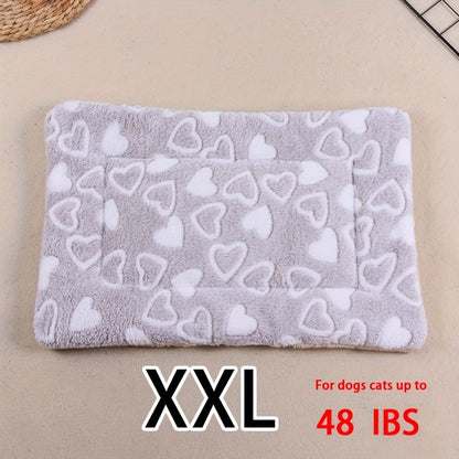 Dog Claw Love Printing Pattern Pet Nest Mat Four Seasons Universal Cat and Dog Floor Mat Comfortable and Pet Blanket 1pc