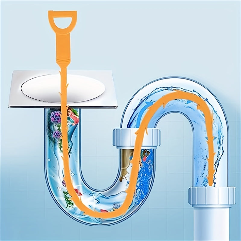 1pc of 19.6-inch Drain Tools for Unclogging, Including Hair Cleaning Drains Tool, Shower Drain Unblocker, Sink Clearing, and Hair Remover Suitable for Showers, Kitchen Sinks, Bathtubs, and Bathroom Accessories