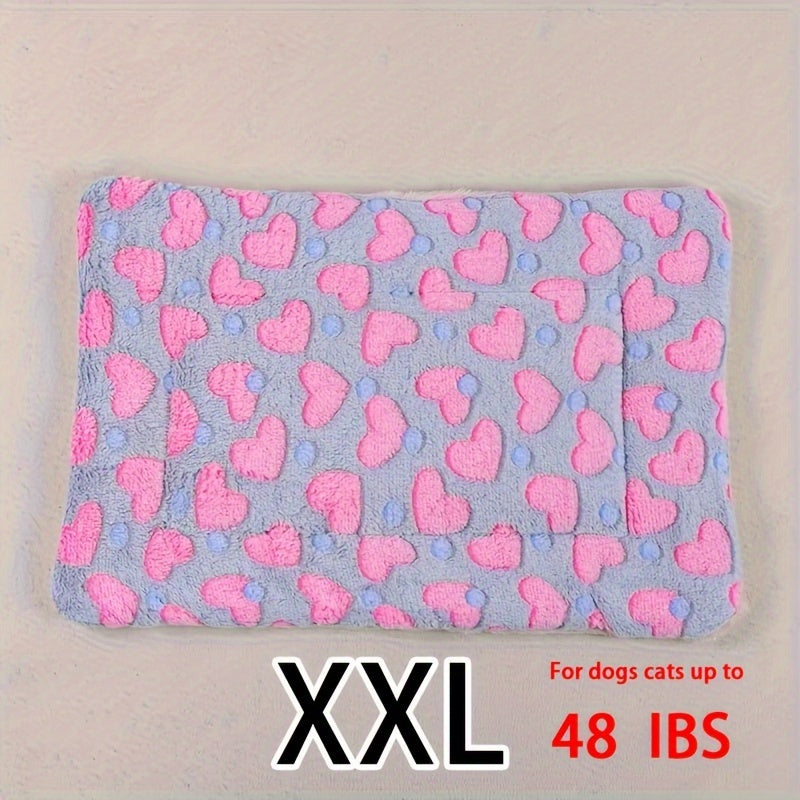Dog Claw Love Printing Pattern Pet Nest Mat Four Seasons Universal Cat and Dog Floor Mat Comfortable and Pet Blanket 1pc