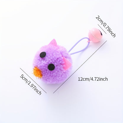 [Macaron Color Matching Cute Mouse] Pet Cat Toy Cute Mouse Shape Macaron Color Matching with Bell Sound Interactive Play Pet Supplies