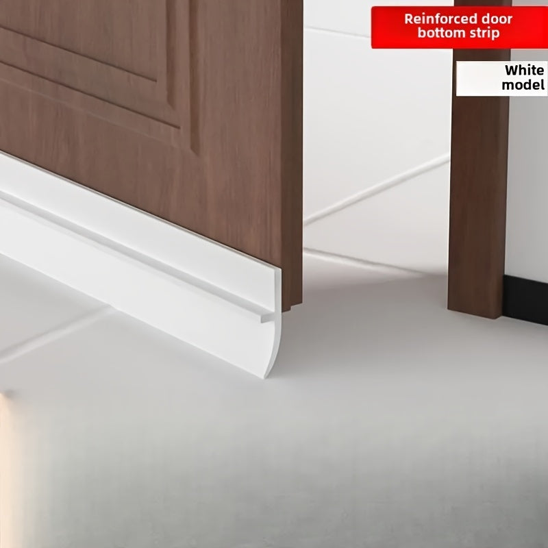 Latest Model Windproof Door Bottom Seal Strip - Thickened Anti-Theft Silicone, Self-Adhesive for Sound Insulation and Thermal Insulation, Elastic and Wear-Resistant Design, Suitable for Room Doors, Energy-Saving Home Gas Leak Protection, Door Bottom