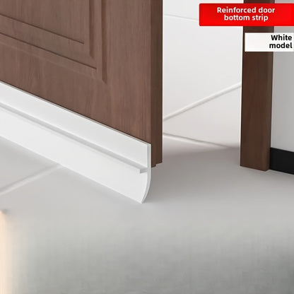 Latest Model Windproof Door Bottom Seal Strip - Thickened Anti-Theft Silicone, Self-Adhesive for Sound Insulation and Thermal Insulation, Elastic and Wear-Resistant Design, Suitable for Room Doors, Energy-Saving Home Gas Leak Protection, Door Bottom