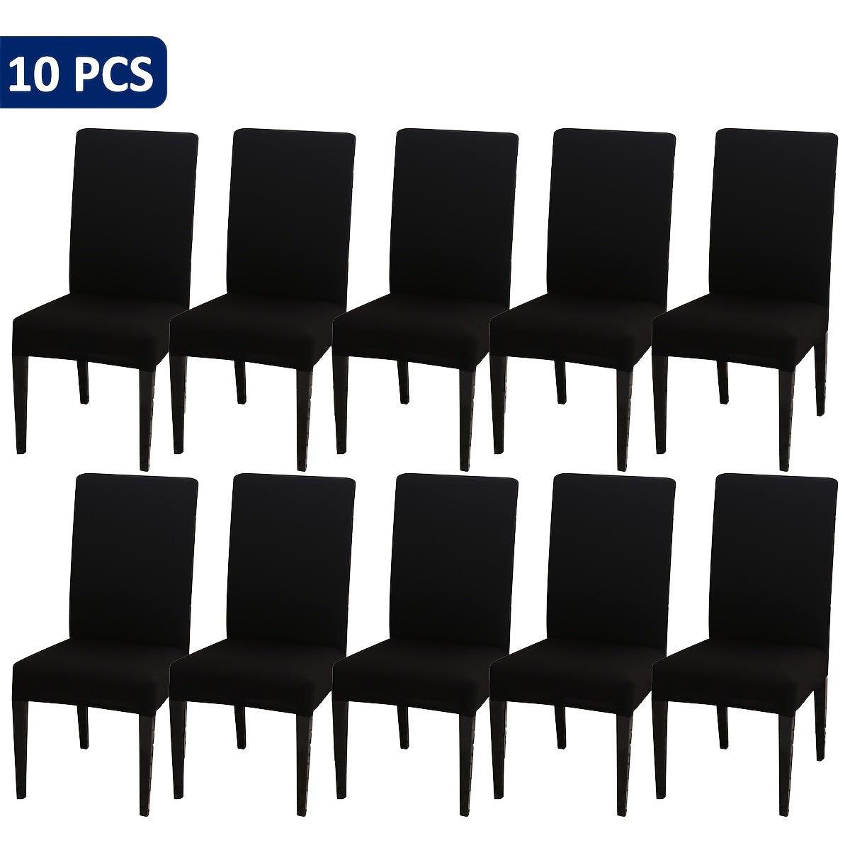 4-Piece/6-Piece/8-Piece/10-Piece/12-Piece S-Size Elastic Kitchen Chair Covers for Home Use