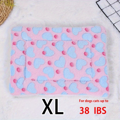Dog Claw Love Printing Pattern Pet Nest Mat Four Seasons Universal Cat and Dog Floor Mat Comfortable and Pet Blanket 1pc