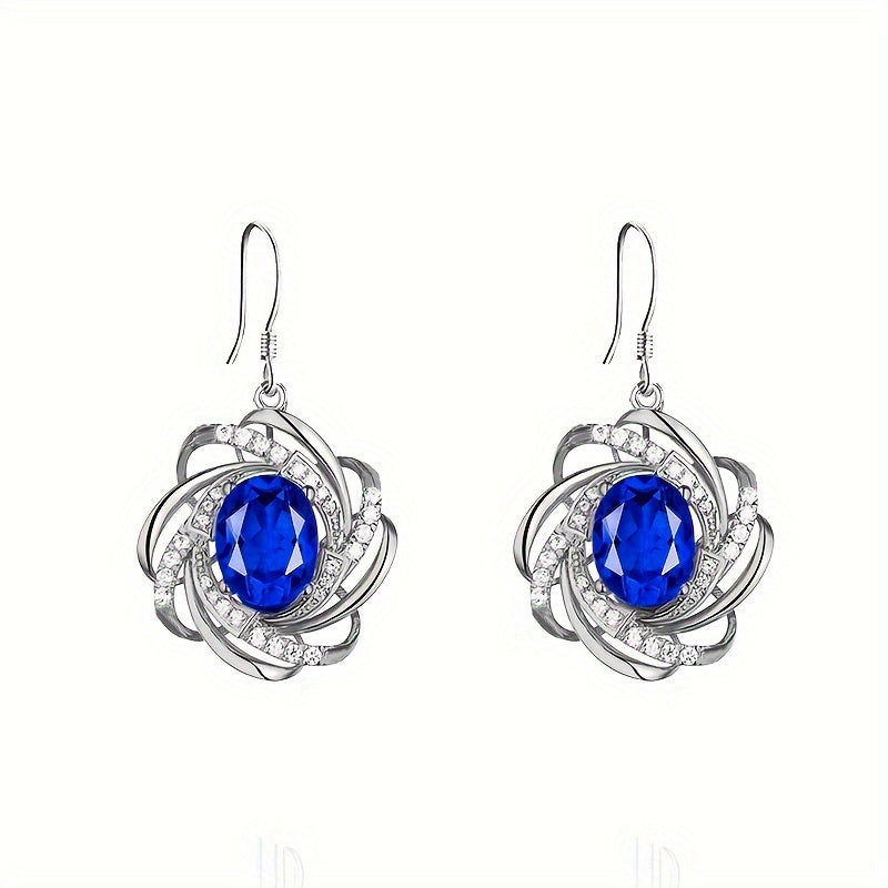 1pc of Stylish And Elegant Spiral Flower Pendant Necklace for Women, Exquisite Jewelry Gift for Valentine'S Day Or Weddings