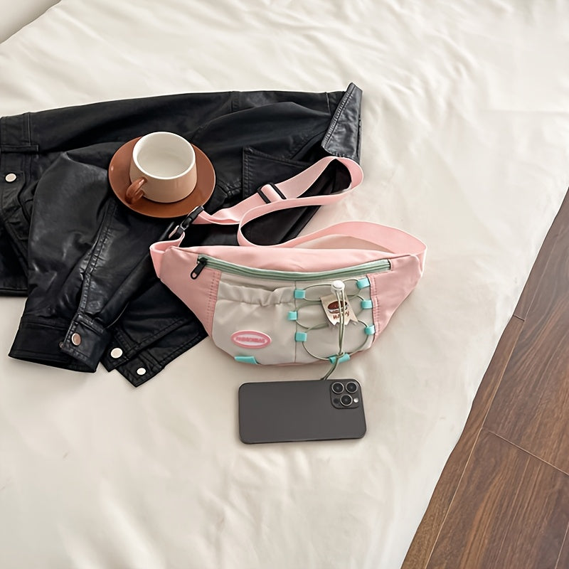 Korean-Style Minimalist Nylon Crossbody Bag, New Textured Shoulder Bag for Underarm Use, Small Chest Bag Or Waist Bag, Perfect As a Christmas Gift for Wife Or Girlfriend, Storage Pouch
