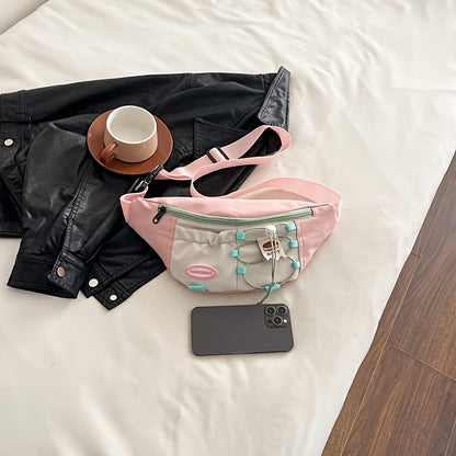 Korean-Style Minimalist Nylon Crossbody Bag, New Textured Shoulder Bag for Underarm Use, Small Chest Bag Or Waist Bag, Perfect As a Christmas Gift for Wife Or Girlfriend, Storage Pouch