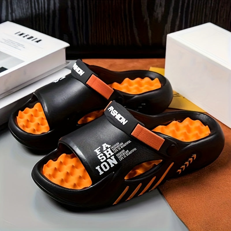 Stylish EVA Sandals for Men, Easy to Wear Slip-Ons That Are Breathable And Lightweight, Perfect for Casual Outings in Any Season, Featuring a Easy Design for Outdoor Vacations with a Round Toe