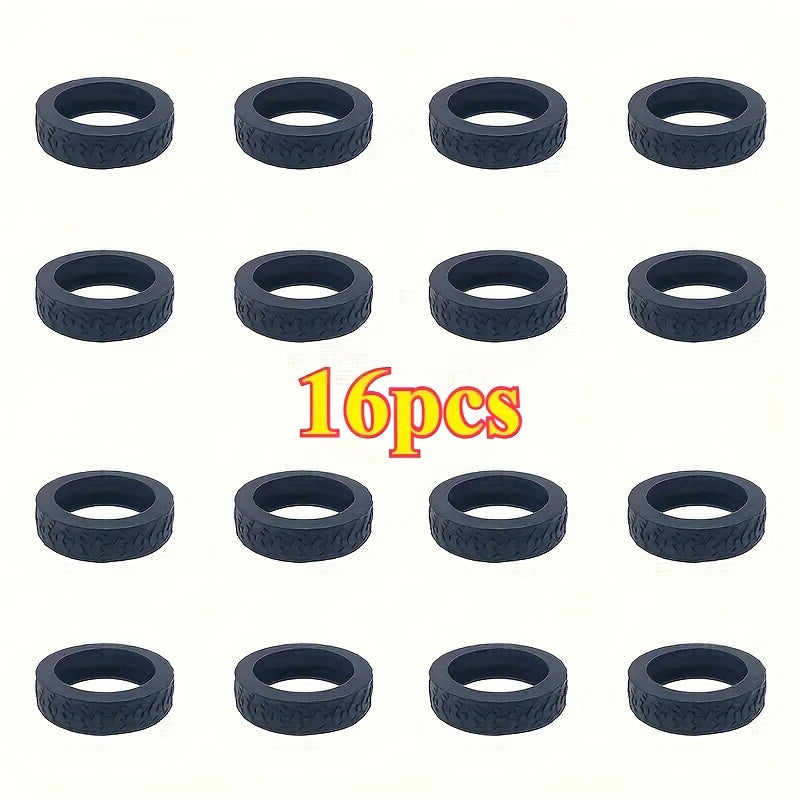 16pcs, New Luggage Wheel Protectors for Suitcases and Office Chairs – Noise-Reducing Anti-Rattle Covers with Shock Absorption, Travel Accessories, Luggage Protection, Sleek Design, Durable Covers, Highquality Protectors, Longlasting Covers, Wheel Guards,