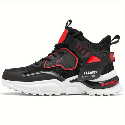 Men'S Breathable Mesh Running Shoes for Autumn, Lightweight And Durable Casual Shoes, Stylish Large Size High-Top Sports Shoes, Dad Shoes