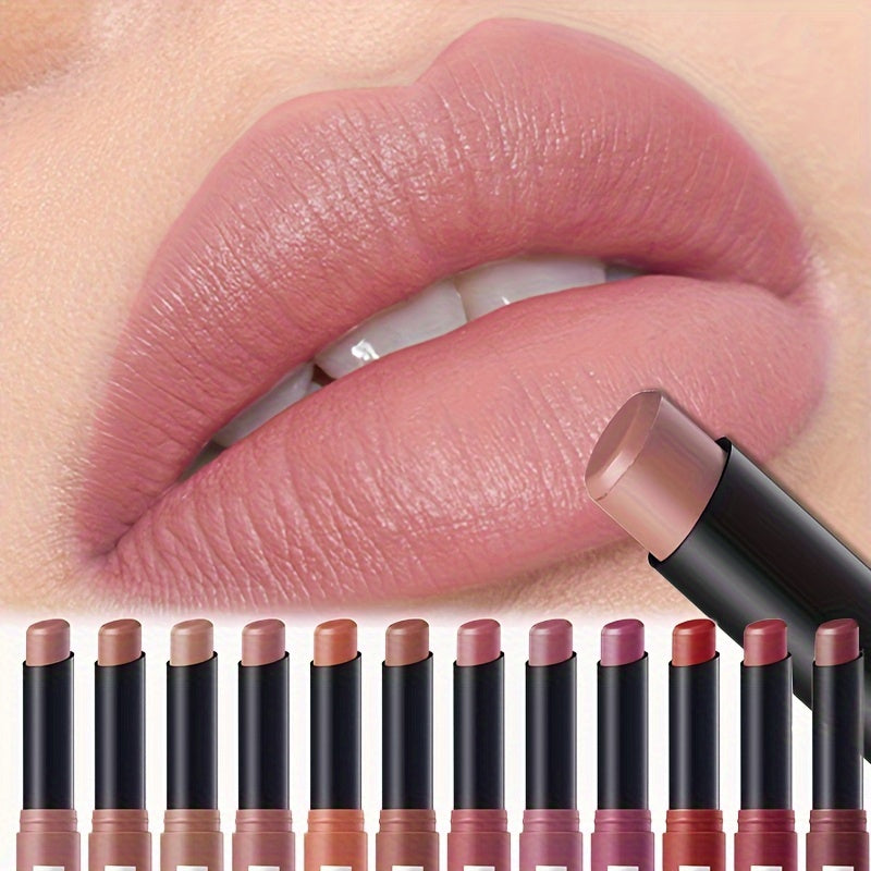 [New Potential Product]Matte Lipstick, Easy-To-Apply Lip Crayon, Long-Lasting Moisturizing Lip Balm, Naturally And Nourishing Lipstick
