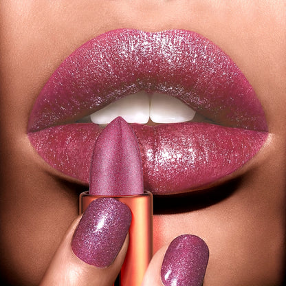 Rose Smoke Powder, Bright Starry Sky, Glossy Velvet Texture, Durable, Make Your Lips Shiny, Waterproof, Anti-fouling. Gifts for Women. Valentine's Day Gift.