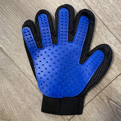 1pc Pet Grooming Gloves - Gentle Deshedding Brush for Dogs & Cats, Easy Clean, Enhanced Five Finger Design for Long & Short Fur