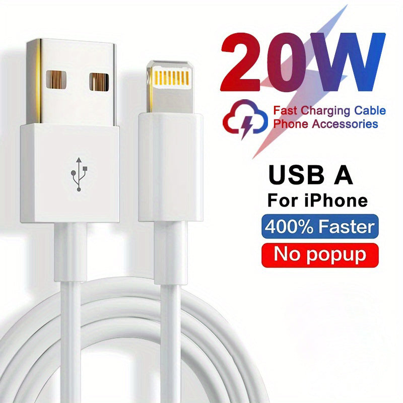 1/2pcs Original Fast Charging USB Cable, for iPhone 11 12 13 14 Pro Max, Data Line iPhone 7 8 Plus SE XR, Wall IPOD USB Charger