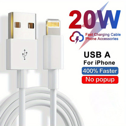 1/2pcs Original Fast Charging USB Cable, for iPhone 11 12 13 14 Pro Max, Data Line iPhone 7 8 Plus SE XR, Wall IPOD USB Charger