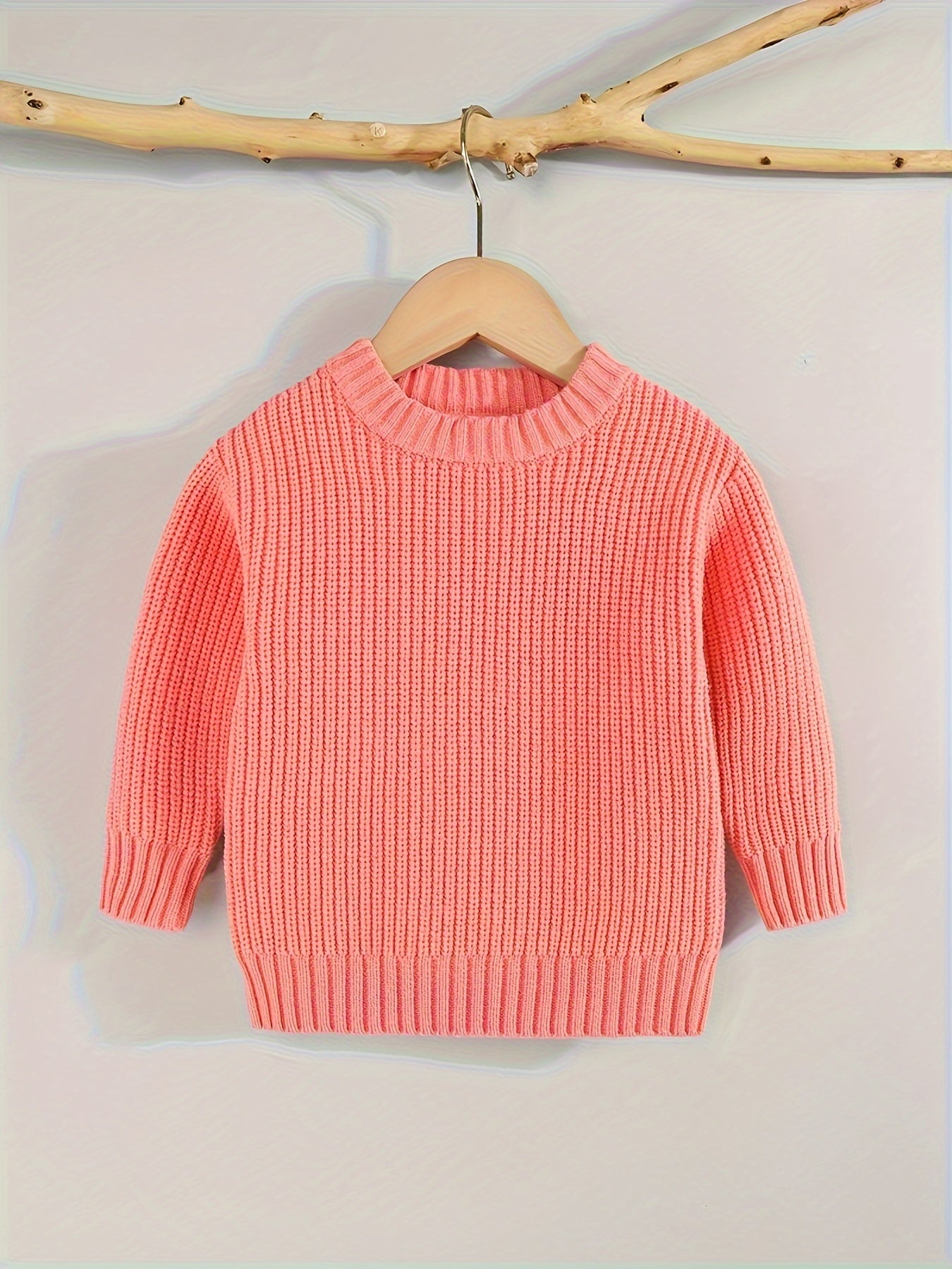 [Knit Sweater Pullover] Keep Your Baby Warm And Stylish This Winter with A Knit Sweater Pullover Top!