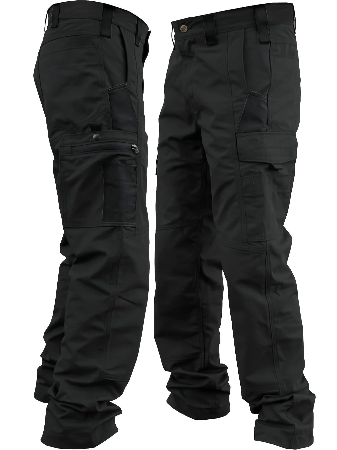 1pc Men's Tactical Cargo Pants with Multiple Utility Pockets - Heavy-Duty Tactical Gear Pants for Outdoor Hiking, Construction Work, Camping & Hunting | Durable Tactical Pants Suitable for Spring/Fall/Summer, Hand Washable Workwear
