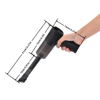 [USB Rechargeable Mini Vacuum] 2025 New Car Mini Vacuum Cleaner, High Power Long Battery Life, USB Rechargeable, Compact and Convenient, Professional Cleaning for Car Interior, Sofa, Seats, Carpets, Glass Gaps, Dust Vacuum Cleaner with Suction and Blow Fu