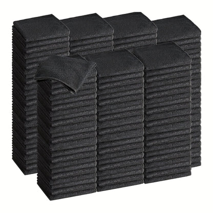 [Microfiber Cleaning Cloths] Super Soft Microfiber Cleaning Cloths - Lightweight, Square, Black, Perfect for Car Detailing And Household Use in The Kitchen, Bathroom, Bedroom, And Living Room