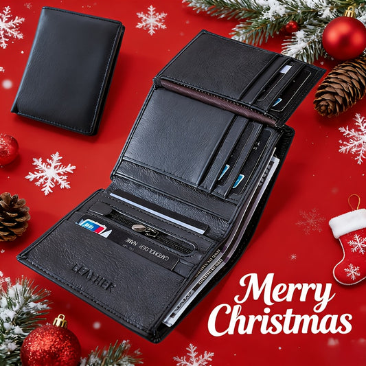 1pc of Authentic Leather Wallets Designed for Men, Featuring a Vintage Thin Vertical Style, Suitable for Holding ID, Credit Cards, Cash, And Coins. These Wallets Make Perfect Gifts for Thanksgiving, Christmas