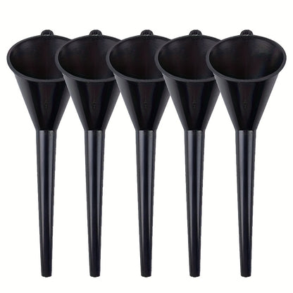Car Long Stem Funnel Gasoline Oil Fuel Filling Tools Anti-splash Plastic Oil Funnel Motorcycle Refueling Tools Auto Accessories- Color Random