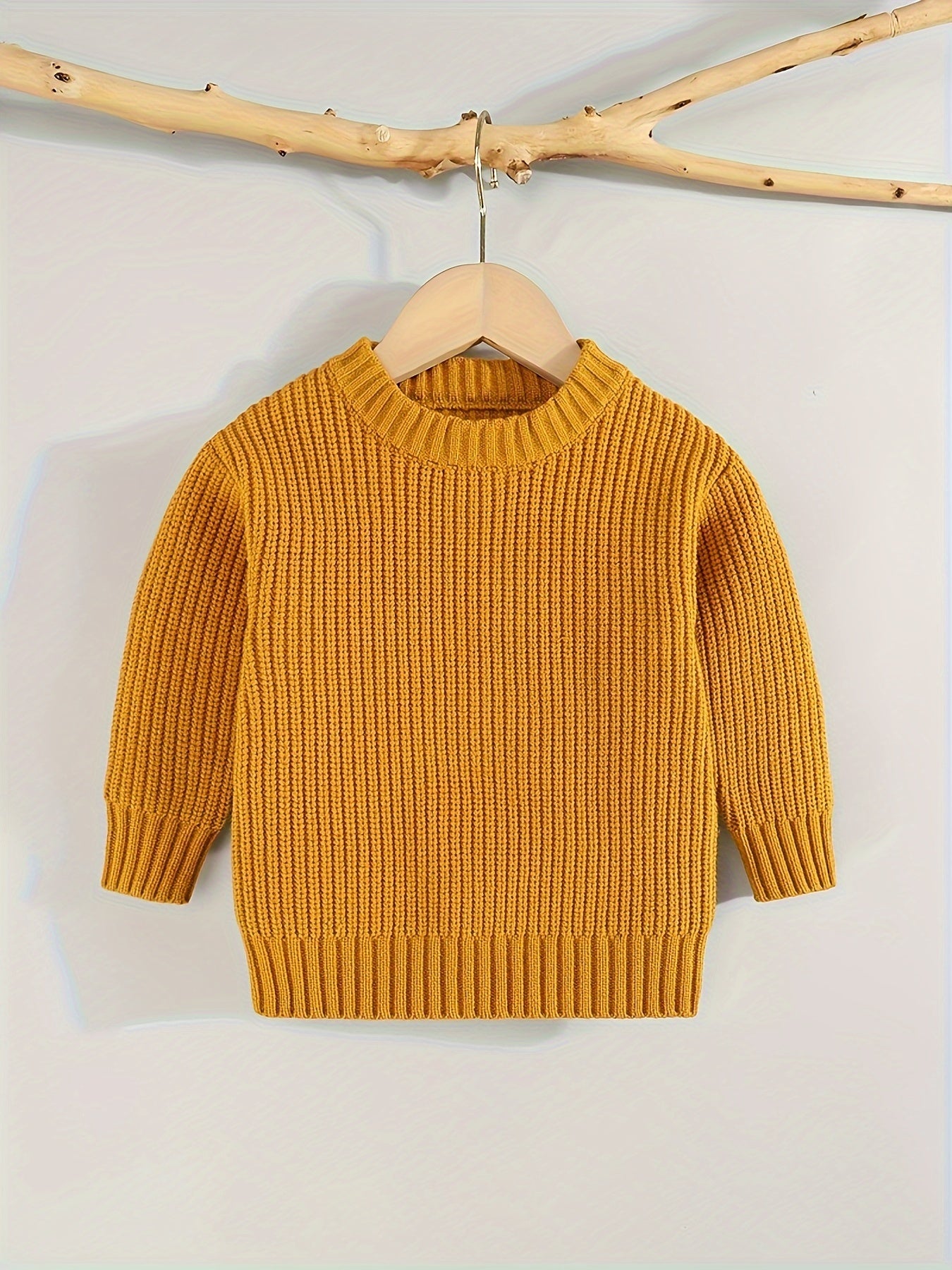 [Knit Sweater Pullover] Keep Your Baby Warm And Stylish This Winter with A Knit Sweater Pullover Top!