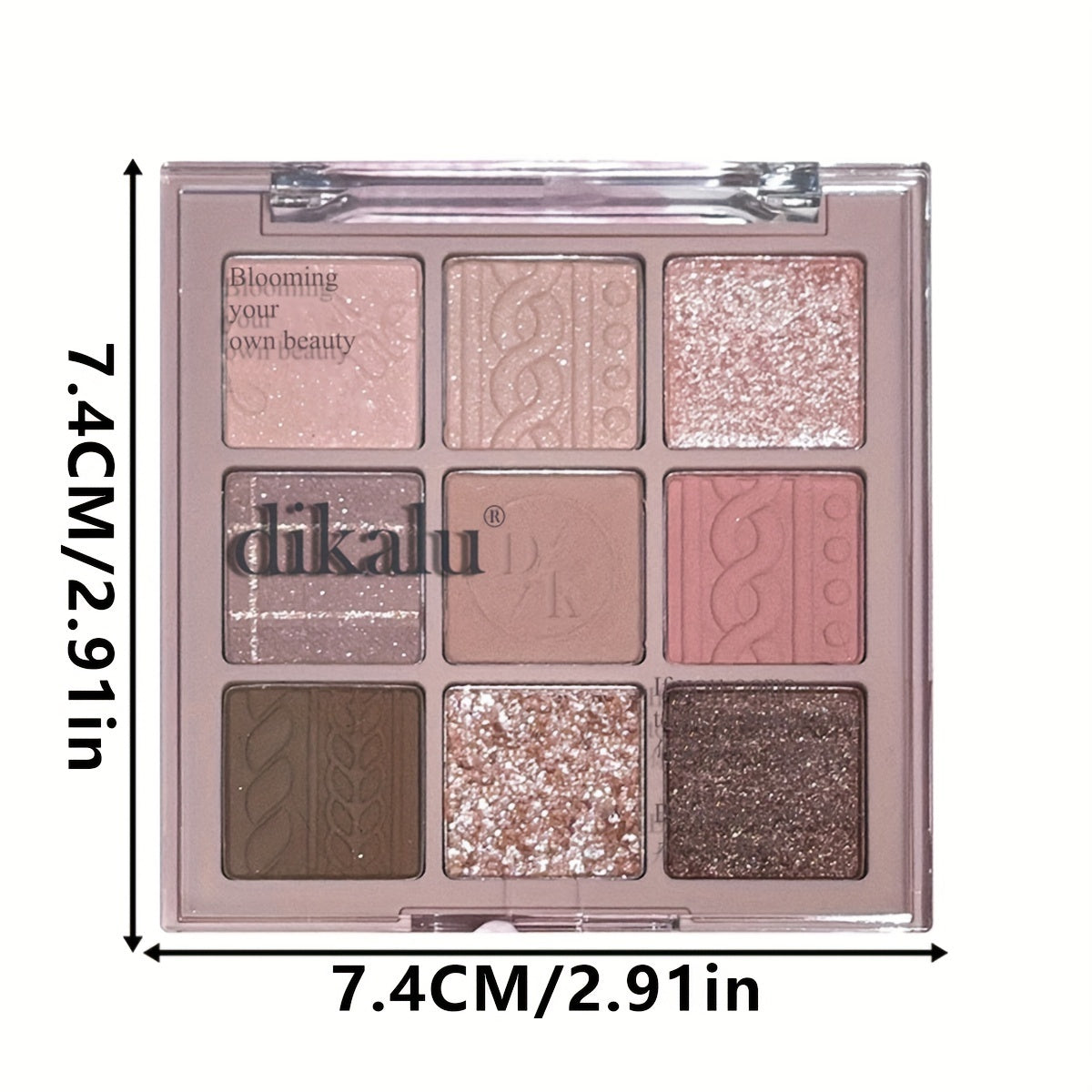 A 9-Color Eyeshadow Palette Featuring Low-Saturation Matte And Shimmer Velvet Textures in Earthy Tones, Taro, Milk Tea, And Powdery Purple Shades That Are Waterproof And Long-Lasting Without Smudging