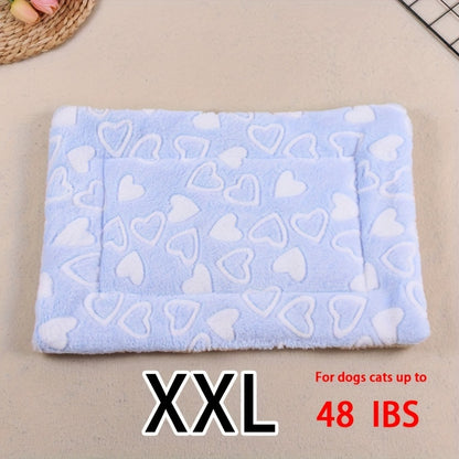 Dog Claw Love Printing Pattern Pet Nest Mat Four Seasons Universal Cat and Dog Floor Mat Comfortable and Pet Blanket 1pc