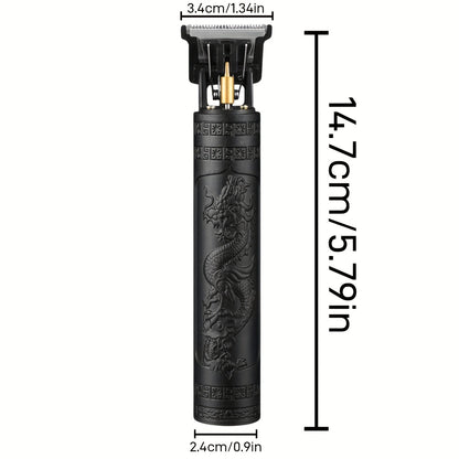 [USB Rechargeable Hair Trimmer] Professional Hair Clipper and Beard Trimmer for Men - USB Rechargeable Lithium Battery, 4 Attachments, Ergonomic Design with Adjustable Comb, Ideal for Grooming and Styling, Hair Trimmer for Men
