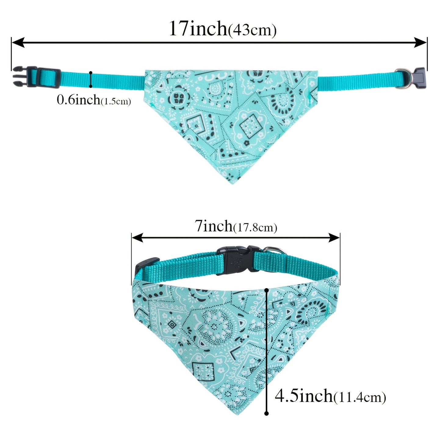 Adorable Floral Print Pet Bandana - Stylish Accessory for Tiny Paws (Under 15lbs) - Breathable & Easy to Wear