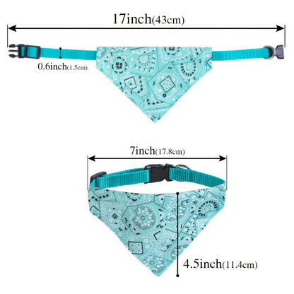 Adorable Floral Print Pet Bandana - Stylish Accessory for Tiny Paws (Under 15lbs) - Breathable & Easy to Wear