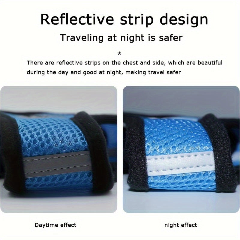 Breathable Mesh Dog Harness, Reflective Puppy Chest Harness, Pet Leash, Dog Rope, Pet Supplies