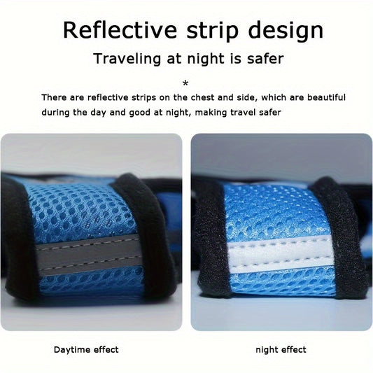 Breathable Mesh Dog Harness, Reflective Puppy Chest Harness, Pet Leash, Dog Rope, Pet Supplies