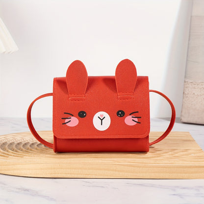 A Cute And Casual Cat-Themed Crossbody Bag, Compact And Lightweight, Perfect for Coins And As a Portable Makeup Pouch