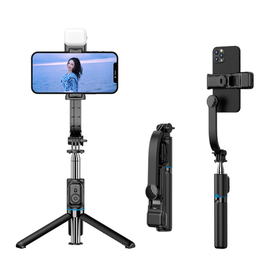 Kafile selfie stick multi-function Bluetooth tripod portable 360-degree live broadcast mobile phone holder camera artifact