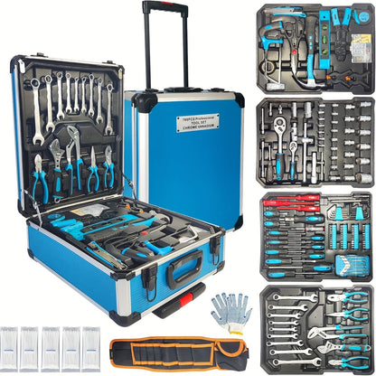 799pcs Tool Kit, Household Tools Kit, Tool Set, Home Repair Tools Set for Homeowner, Hand Tool Kit with Carrying Tool Box, Full Tool Set, Father's Day, Christmas Gift for Men As Thanksgiving Christmas Day Gifts